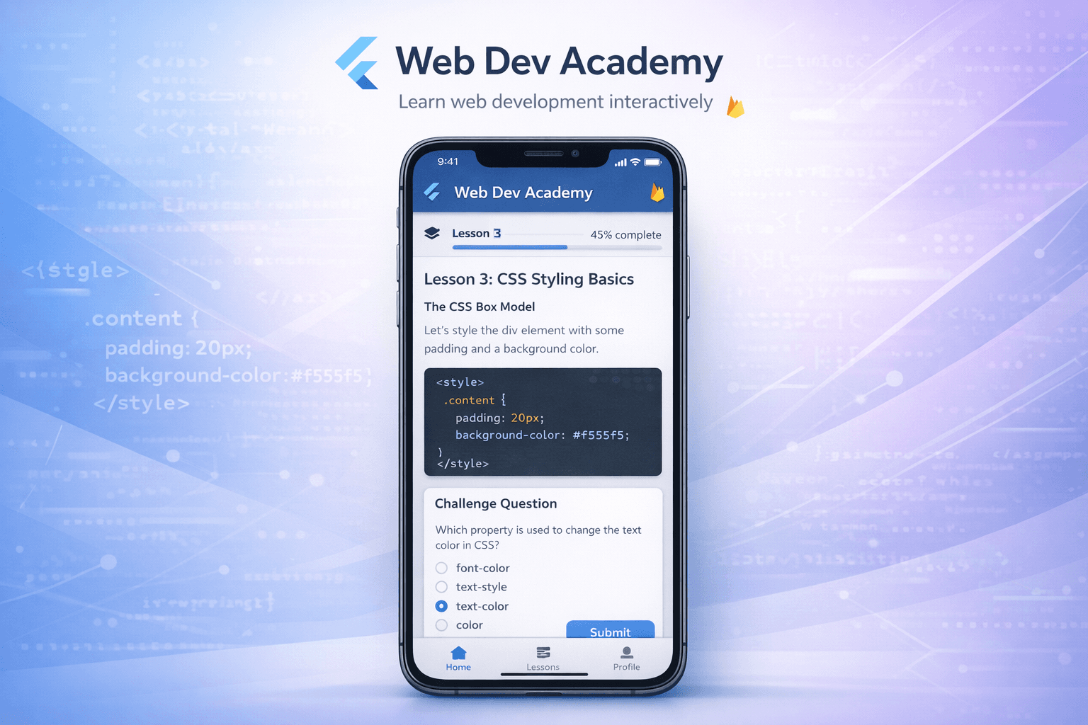 Web Dev Academy App